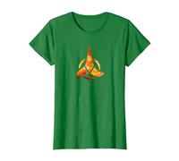 Logotipo de Star Trek Klingon Camiseta, Mujer, Verde Kelly, L