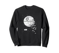 Logotipo de Star Wars Death Star Breaking Up Spaceship Murmuration Sudadera
