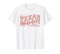 Logotipo de Sun Records x David Allan Coe Texas Moon Red Camiseta