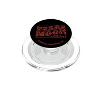 Logotipo de Sun Records x David Allan Coe Texas Moon Red PopSockets PopGrip para MagSafe