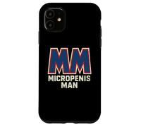 Logotipo de superhéroe de Micropenis Man, pene pequeño y Divertido Carcasa para iPhone 11