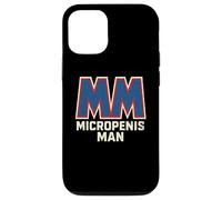Logotipo de superhéroe de Micropenis Man, pene pequeño y Divertido Carcasa para iPhone 12/12 Pro