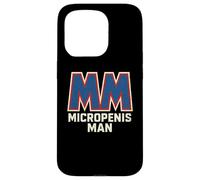 Logotipo de superhéroe de Micropenis Man, pene pequeño y Divertido Carcasa para iPhone 15 Pro