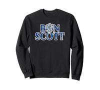 Logotipo de tartán azul de Bon Scott Sudadera