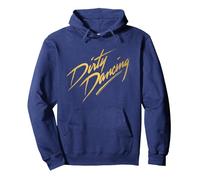 Logotipo de Texto de Bronce Dirty Dancing Sudadera con Capucha, Unisex para Adultos, Azul Marino, XXL