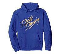 Logotipo de Texto de Bronce Dirty Dancing Sudadera con Capucha, Unisex para Adultos, Azul Real, M