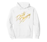 Logotipo de Texto de Bronce Dirty Dancing Sudadera con Capucha, Unisex para Adultos, Blanco, S