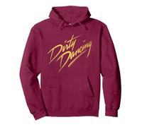 Logotipo de Texto de Bronce Dirty Dancing Sudadera con Capucha, Unisex para Adultos, Granate, S