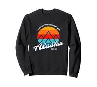 Logotipo de Vacaciones para Alaska, Tierra del Sol de Medianoche Sudadera