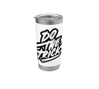 Logotipo del discurso de Nice Do the Tricks Vaso térmico de acero inoxidable de doble pared