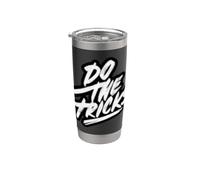 Logotipo del discurso de Nice Do the Tricks Vaso térmico de acero inoxidable de doble pared