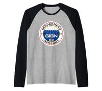 Logotipo del Grupo de Intervención de la Gendarmería Nacional GIGN Camiseta Manga Raglan