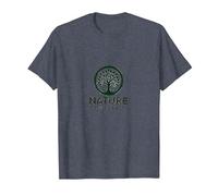 Logotipo ecológico de Nature Knows Best Tree of Life Camiseta, Hombre, Azul Jaspeado, XL
