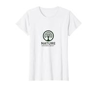 Logotipo ecológico de Nature Knows Best Tree of Life Camiseta, Mujer, Blanco, M