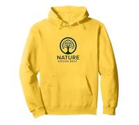 Logotipo ecológico de Nature Knows Best Tree of Life Sudadera con Capucha, Unisex para Adultos, Limón, XXL