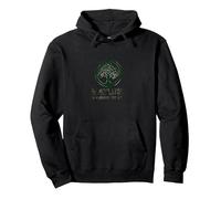 Logotipo ecológico de Nature Knows Best Tree of Life Sudadera con Capucha, Unisex para Adultos, Negro, XXL