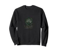 Logotipo ecológico de Nature Knows Best Tree of Life Sudadera, Unisex para Adultos, Negro, S
