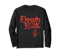 Logotipo gótico Oficial de Death Row Records Manga Larga