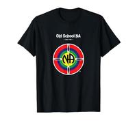 Logotipo Oficial de Narcóticos Anónimos Old School Camiseta gráfica económica, Hombre, Negro, L