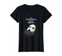 Logotipo Oficial de Phantom of The Opera Camiseta, Mujer, Negro, L