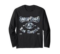 Logotipo Oficial de Snoop Dogg Los Ángeles Cromado Manga Larga, Unisex para Adultos, Negro, L