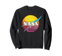 Logotipo Retro de exploración Espacial Artemis II de la NASA al Atardecer Sudadera