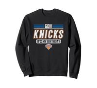 Logotipo Retro de Go New York Knicks de neón para cumpleaños de la NBA Sudadera