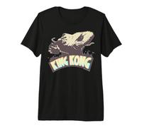 Logotipo Retro de King Kong Skull Island MonsterVerse Classic Movie Camiseta Premium