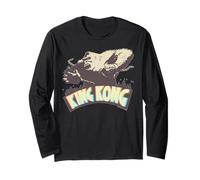 Logotipo Retro de King Kong Skull Island MonsterVerse Classic Movie Manga Larga