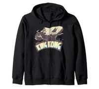 Logotipo Retro de King Kong Skull Island MonsterVerse Classic Movie Sudadera con Capucha