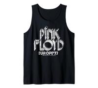 Logotipo Retro de Rock Retro de Pink Floyd Europe 77 Tour Camiseta sin Mangas