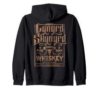 Logotipo retro de Whiskey Pure Southern Classic Rock Sudadera con Capucha
