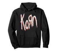 Logotipo Rojo Korn Sudadera con Capucha