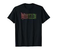 Logotipo Rosa y Verde Malvado Camiseta