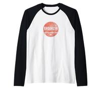 Logotipo Vintage de Brooklyn New York NYC para Hombres, Mujeres y niños Camiseta Manga Raglan