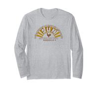 Logotipo Vintage de Nashville de Sun Records and Tapes Manga Larga