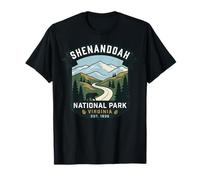 Logotipo Vintage del Oso de montaña del Parque Nacional Shenandoah Virginia Camiseta