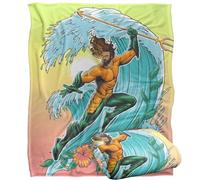 LOGOVISION Aquaman and The Lost Kingdom Aquaman Waves Manta súper Suave con Tacto Sedoso - 152 x 127 cm