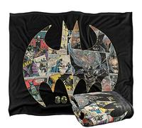 LOGOVISION Batman 80Th Shield Manta súper Suave con Tacto Sedoso - 152 x 127 cm
