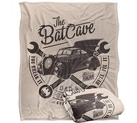 LOGOVISION Batman Blanket, 152 x 127 cm Batman Batcave Dad'S Garage Silky Touch Super Soft Throw Blanket