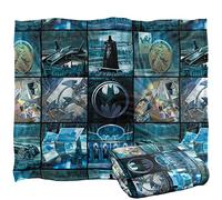 LOGOVISION Batman Blanket, 152 x 127 cm, Batman Batcave Tiles Silky Touch Super Soft Throw Blanket