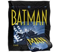 LOGOVISION Batman: Caped Crusader Shadow Block Manta súper Suave con Tacto Sedoso - 152 x 127 cm