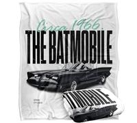 LOGOVISION Batman Classic TV Series The Batmobile Classic Manta súper Suave con Tacto Sedoso - 152 x 127 cm