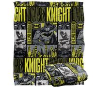 LOGOVISION Batman Dark Knight Panels Manta súper Suave con Tacto Sedoso - 152 x 127 cm