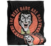 LOGOVISION Batman Father's Day Joker The Best Dads Are Bad Manta súper Suave con Tacto Sedoso - 152 x 127 cm
