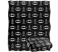 LOGOVISION Batman Keep Calm and Call Pattern Manta súper Suave con Tacto Sedoso - 152 x 127 cm