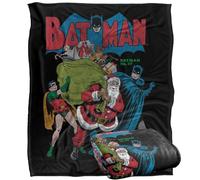 LOGOVISION Batman Seasons Greetings Christmas Comic Cover Manta súper Suave con Tacto Sedoso - 152 x 127 cm