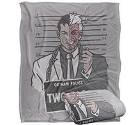 LOGOVISION Batman The Harvey Dent Mugshot Manta súper Suave con Tacto Sedoso - 152 x 127 cm