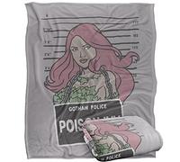 LOGOVISION Batman The Poison Ivy Mugshot Manta súper Suave con Tacto Sedoso - 152 x 127 cm