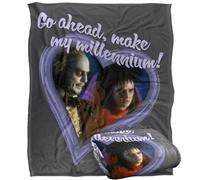LOGOVISION Beetlejuice Valentine Make My Millennium Manta súper Suave con Tacto Sedoso - 152 x 127 cm